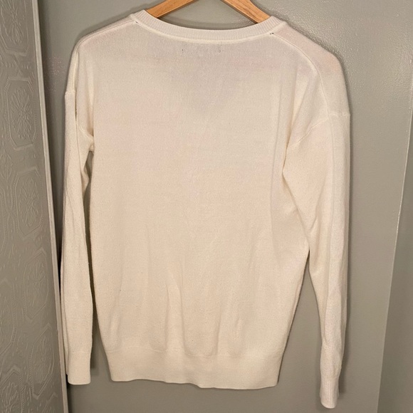White long sleeve Forever 21 sweater, size S - Picture 2 of 2